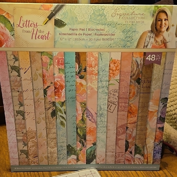 Crafters companion Other - Crafters Companion Signature Collection Letters From The Heart Paper Pad - NEW